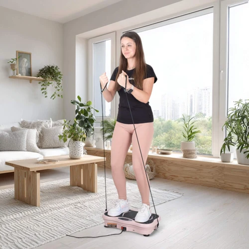 Aparat vibromasaj (max. 120 kg) inSPORTline Maviro 27008-3 pink (13074)