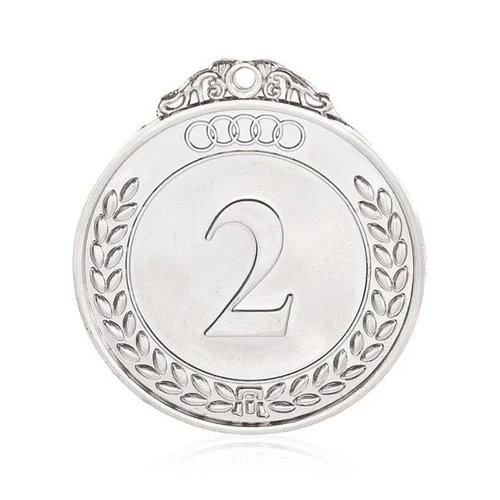 Medalie locul 2 d=5 cm Argint Olimpica 2111 (12769)