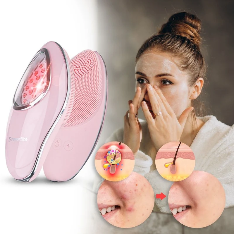 Perie de curatare faciala sonica cu LED inSPORTline Paulinne 23081 (5981) 13