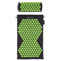 Saltea acupunctura 74x42 cm + perna HMS AKM03 17-44-303 black / green (4142) 2