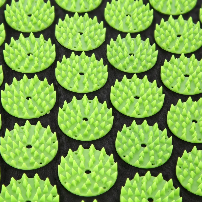 Saltea acupunctura 74x42 cm + perna HMS AKM03 17-44-303 black / green (4142) 6