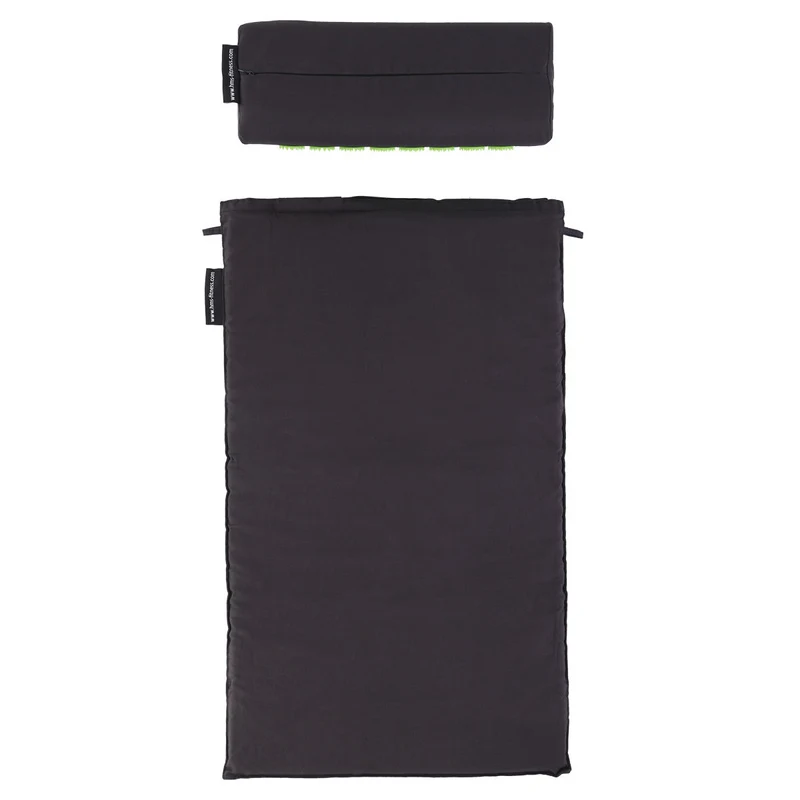 Saltea acupunctura 74x42 cm + perna HMS AKM03 17-44-303 black / green (4142) 3