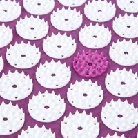 Коврик акупунктурный 125x48 см + подушка HMS AKM04 17-44-307 purple-white (4144) 8