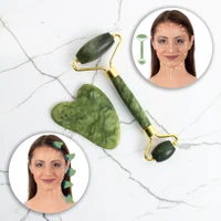 НЕТ В SEVEN Массажный набор для лица (ролик и гуаша из жадеита) inSPORTline 23007 (5869) 11