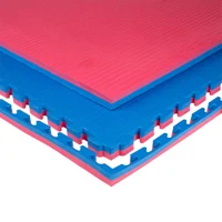 Tatami mat Eva Puzzle 1x1 m, 4 cm, 80 kg/m3 inSPORTline Malmeida 25287-2/5 red-blue (10248)
