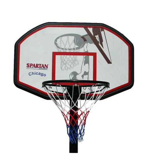 Стенд для баскетбола с кольцом и сеткой h=2.3-3.05 м, d=45 см, 98 л Spartan Chicago S1184 (8134)