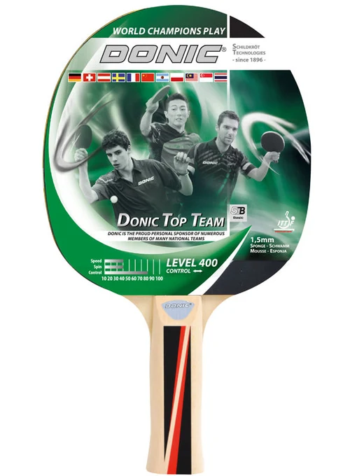 Paleta tenis de masa 1.5 mm, level 400 Donic Top Team 715041 (3203)