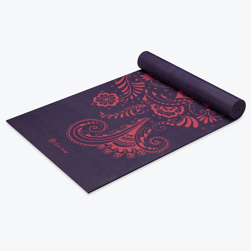 Saltea yoga 173x61x0.6 cm PVC Gaiam Aubergine Swirl 62892 (5820) 3