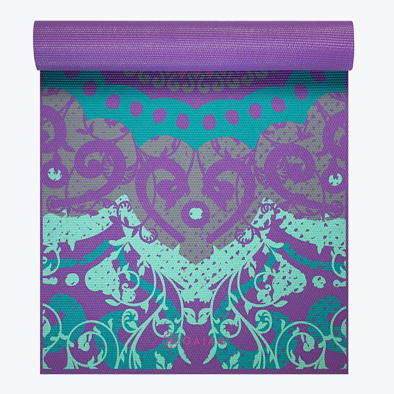 Коврик для йоги 173x61x0.4 cm PVC Gaiam Moroccan Garden 62612 (5819) 2