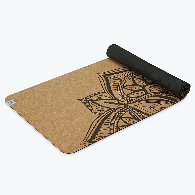 Коврик для йоги пробковый 173x61x0.5 см TPE Gaiam Printed Cork Mandala 63495 (5826) 3