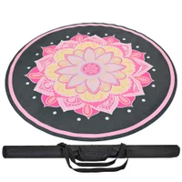 Saltea yoga rotunda cu husa (piele intoarsa + cauciuc) 0.3 cm, d=150 cm FI-6218-1-C (5730)
