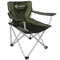 Scaun pliabil pentru odihna si turism  KM3803 BLACK-GREEN (1012)