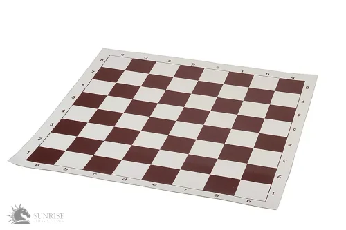 Tabla sah/dame vinyl 51 cm Sunrise DMV03A brown (5247)
