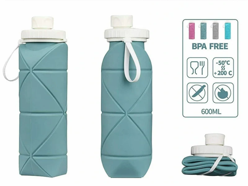 Sticla pliabila din silicon 600 ml 136-18 (10548) 2