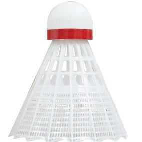 Fluturas badminton (nylon, pluta) Tech450 469082 white-red (4690)