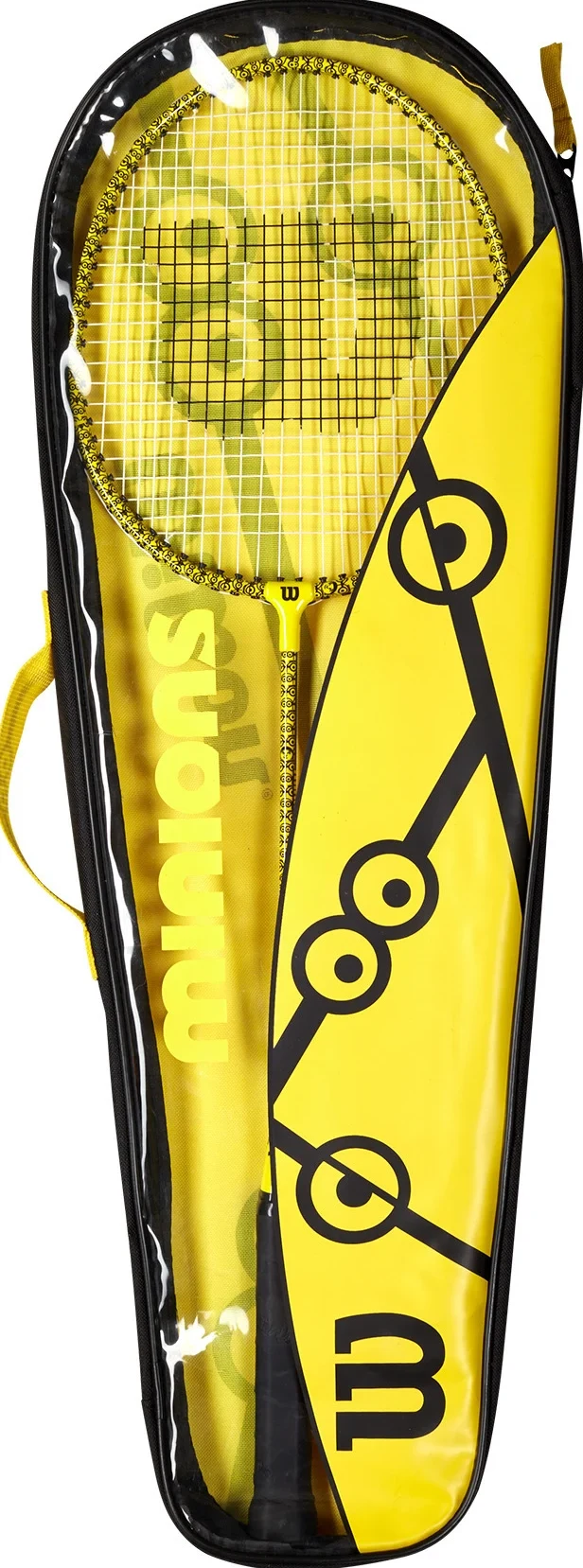 Набор для бадминтона (2 ракетки + 2 воланчика + чехол) Wilson Minions WR065310F2 (5254) 2