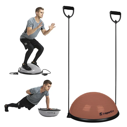Bosu / Диск для баланса (макс. 200 кг) 57х25 см inSPORTline Dome Uni 17897-7 brown (13368)